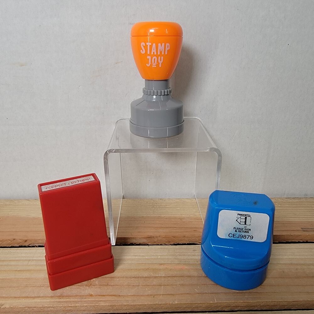 Set of 3 Teacher Stamps